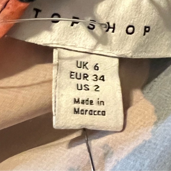 NWOT Topshop Orange and Black Women's Dress - Picture 6 of 8